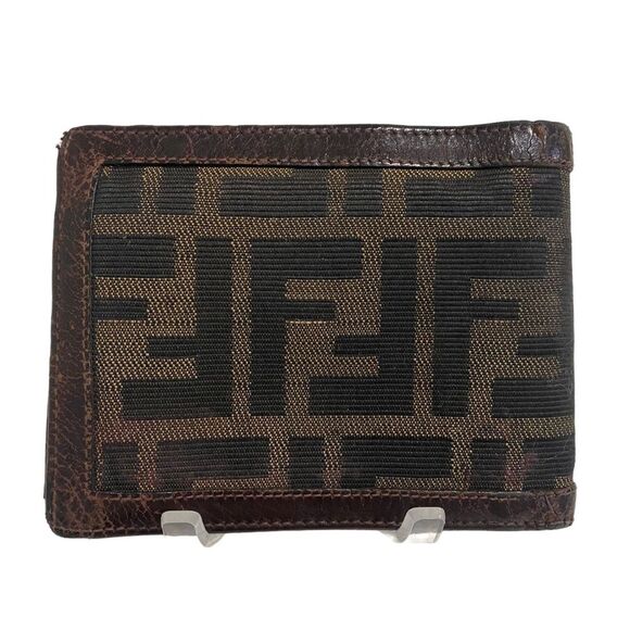 Fendi Bifold Wallet - FF Zucca - unisex - designer - fabric - leather - brown - Picture 2 of 16